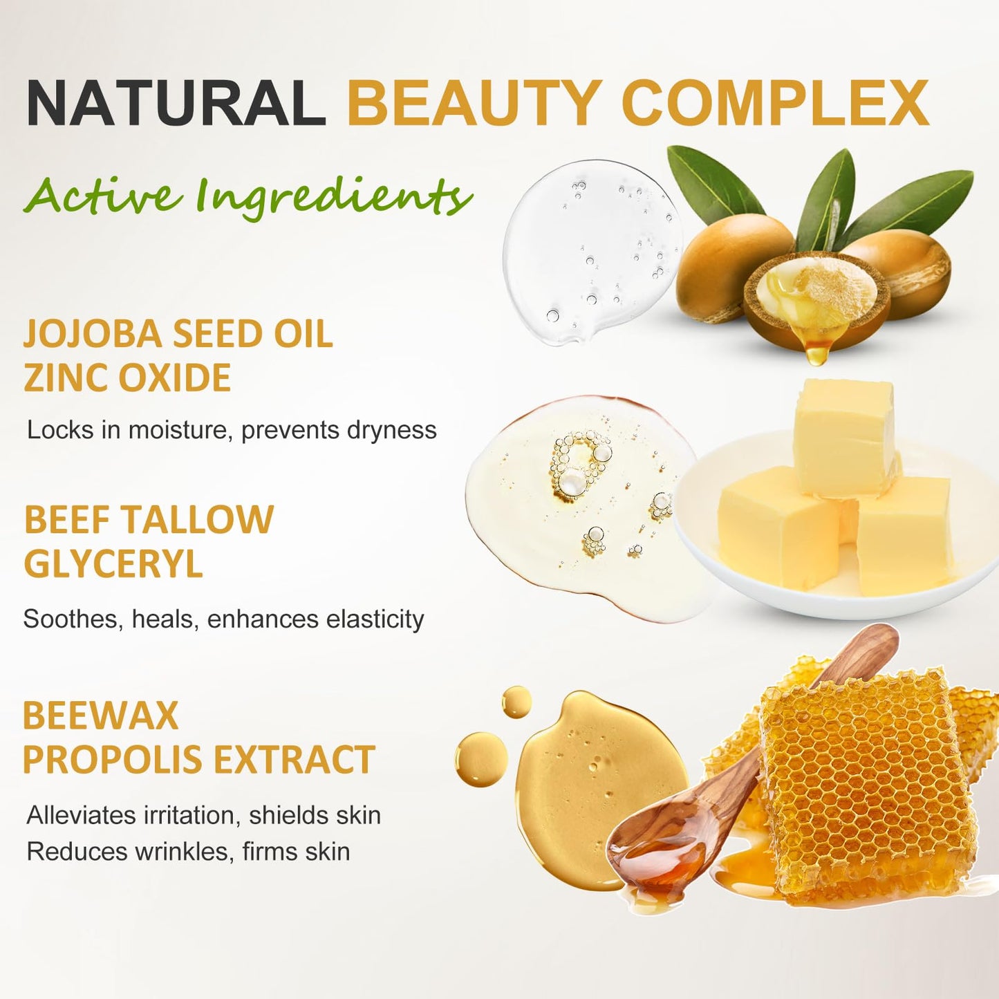 ThamGlow Beef Tallow Sunscreen SPF 50+ PA++, Beef Tallow Skin Care Organic Sunscreen, Sun Cream For Face & Body, Ultra-Lightweight Uv Protection, Non-Greasy & Hydrating For Daily Defence