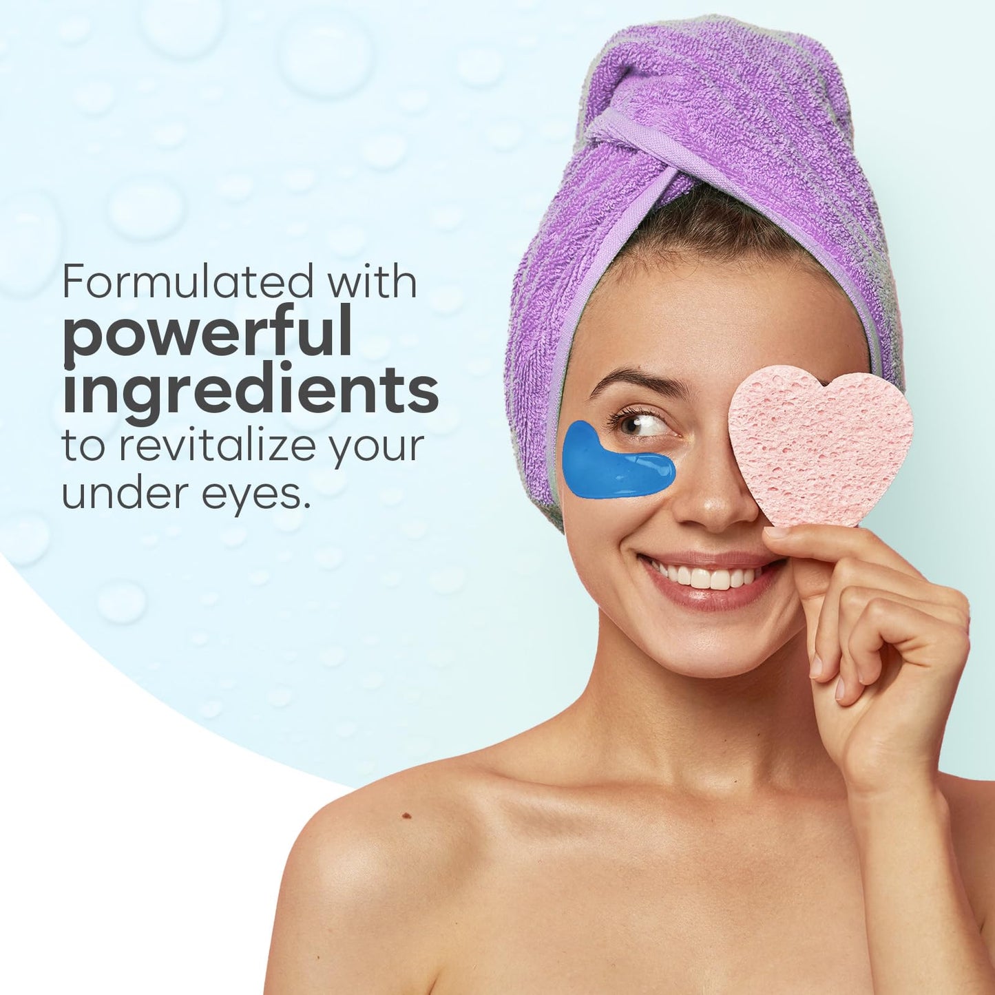 BLOOMORA Under Eye Gel Patches - Marine Collagen Under Eye Patches for Puffy Eyes & Dark Circles - Hyaluronic Acid + Collagen Gel Pads for Reducing Appearance of Puffiness & Hydration - 30 Pairs