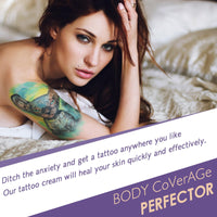 NLFOX All Over Complexion Perfector - Body Coverage Perfector Waterproof - Tattoo Cover Up Makeup Body Foundation Full Coverage - Body Coverage Perfector All in One Moisturiser Concealer,74ml