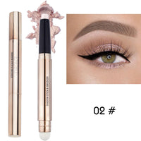 Glitter Eyeshadow Metallic Eye Shadow Stick,Pearl Shimmer Dual-Ended Eyeshadow Eye Brightener Highlighting Pen,High Pigmented,Cruelty Free,Smooth Easy To Color For Sensitive Eyes Makeup…