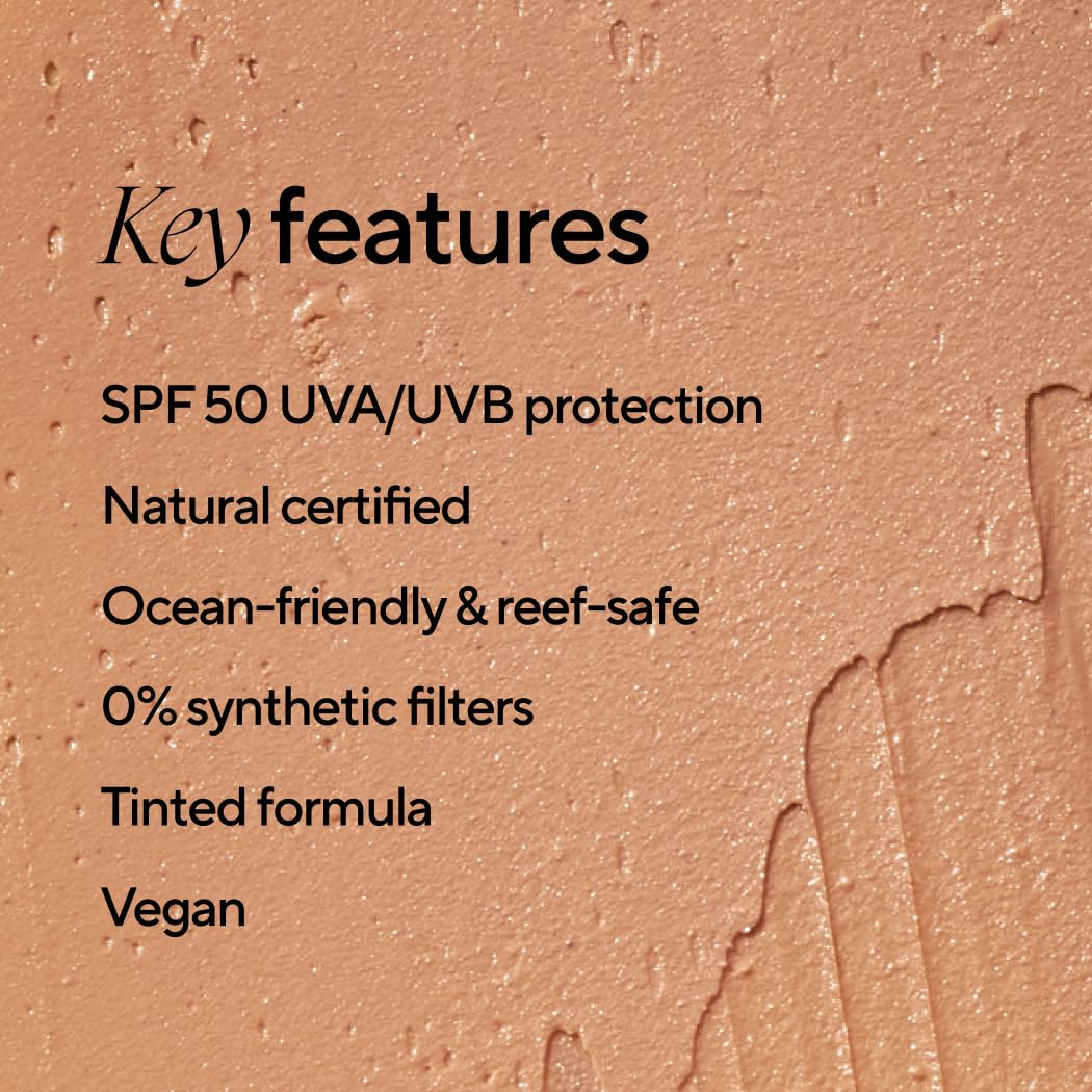 MÁDARA Mineral SPF50 Sunscreen Stick 12g – Natural Zinc Oxide Face Sunscreen | Non-Toxic, Tinted Mineral-Based Sun Protection for Face, Hands & Décolleté