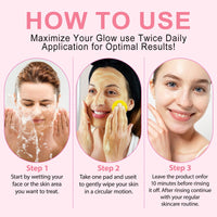 Feeliville Turmeric Kojic Acid Pads, Kojic Acid and Turmeric Cleansing Pads, Infused Foaming Exfoliating Pads Cleansing Pads for Dark Spots, Dull Skin, Unclog Pores, Helps Balance Skin Oil And Water(50 Pads)