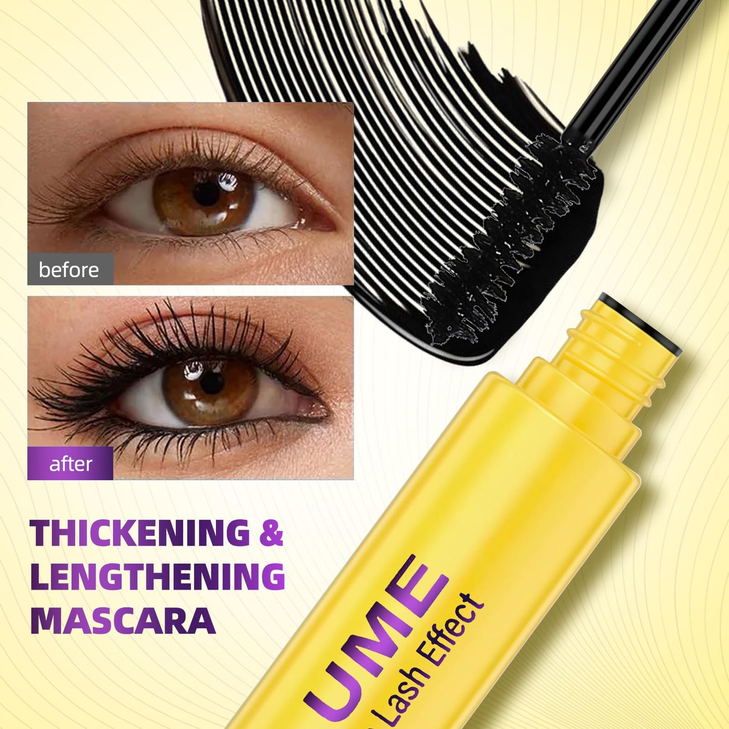 Colossal Bubble Mascara - Waterproof & Smudge Proof Mascara Black, Volume & Length Formula for Bold - Well-Defined Lashes, Long-Lasting, Clump-Free & Enhances Natural Look