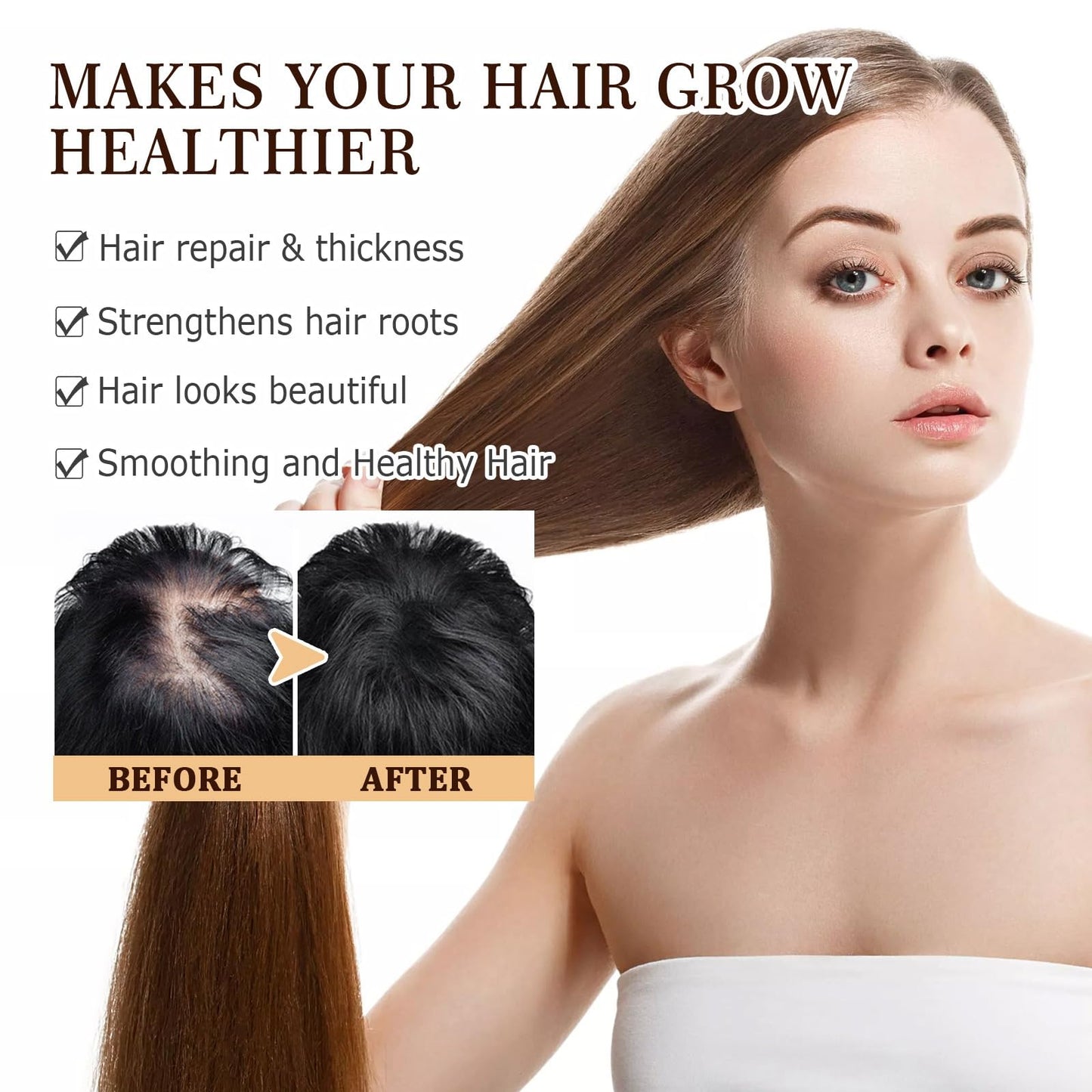 Oumun Deoxyribose Sugar Gel Hair Growth,Sugar Hair Growth Serums,Hair Serum for Hair Gro/wth,Hair Thickening Essence,Ha/ir Breakage Treatment,Ha/ir Oil for Dry Damaged Ha/ir,Deeply Nourish and Repair