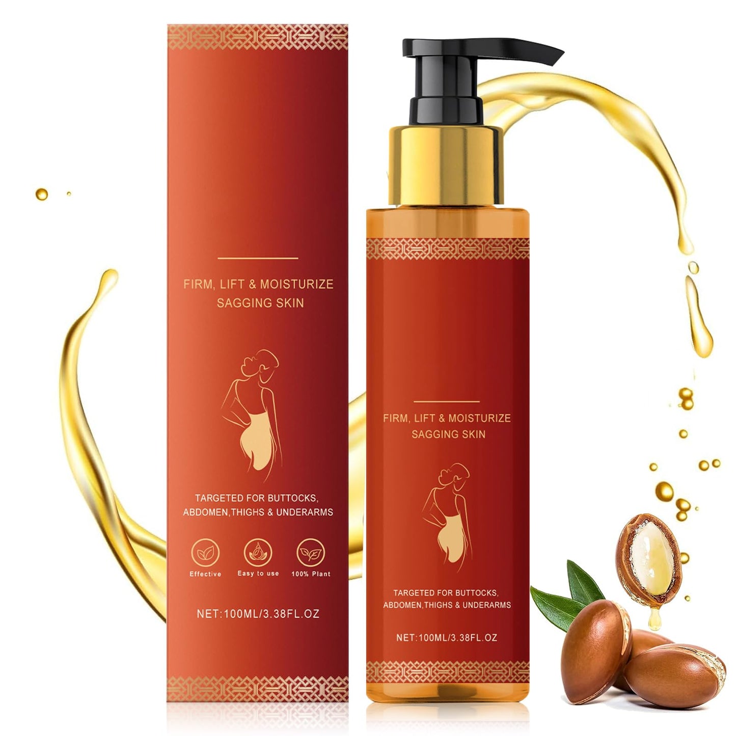 DAMIGHT Magic Body Oil Firming, Magic Luxury BodyOil, Glow Remedy Oil for Women, Deep Hydration & Skin Tightening, Glow Essence Firming Lotion for All Skin Types (E)
