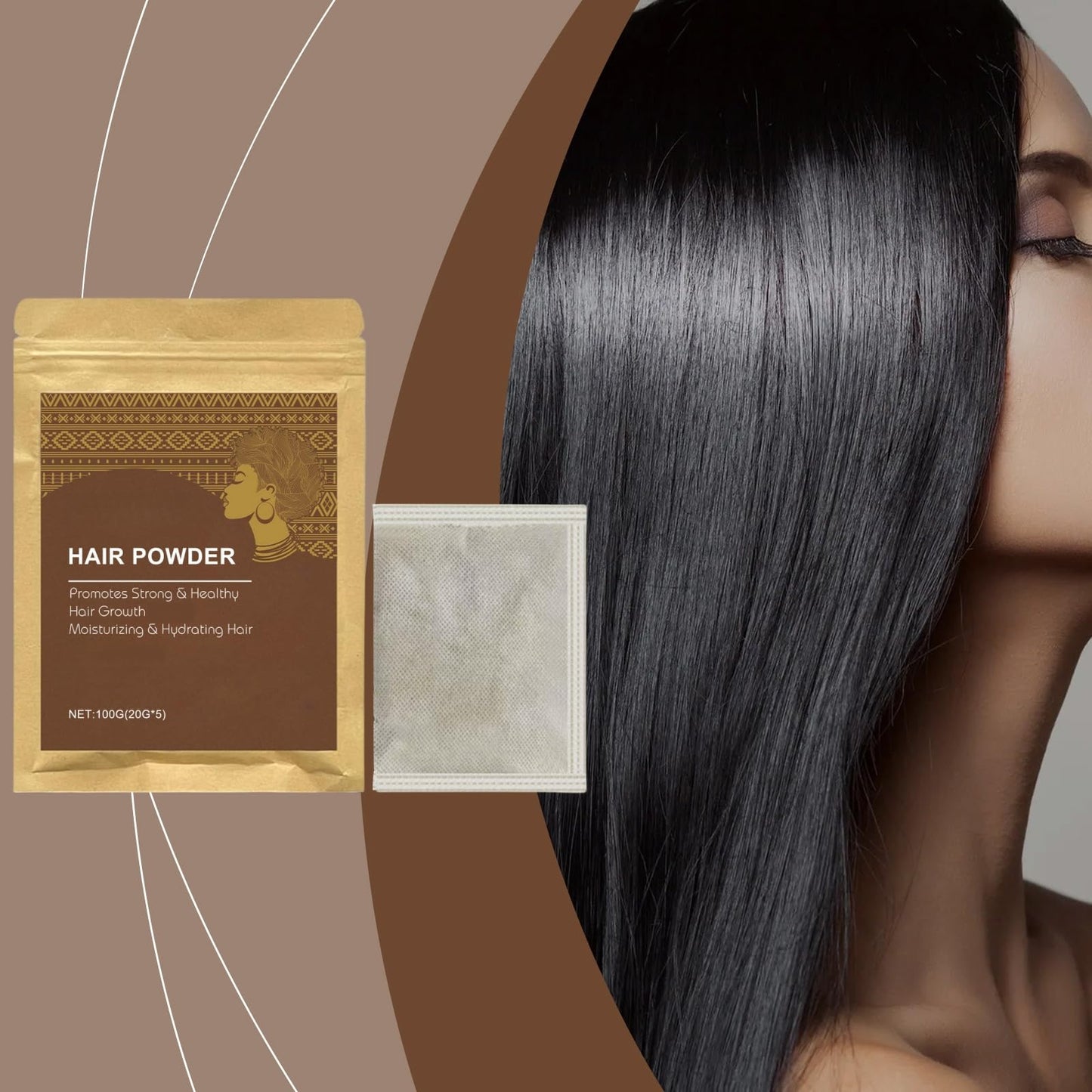 Oumun Powder for Hair Growth,Hair Loss Treatment for Women,Fast Ha-ir Growth Essence,Ha-ir Serum for Hai-r Growth,Natural Herbal Health H-air Loss Makes Growth,H-air Fall Treatment for Women