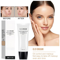 SingHao CC Cream Foundation,Full Coverage F/oundation with SPF 50,Primer Makeup,Concealer Fo/undation M/akeup,Colour Correcting Full Coverage Fou/ndation,SPF Primer,Makeup Primer for Face,Liquid Foundation