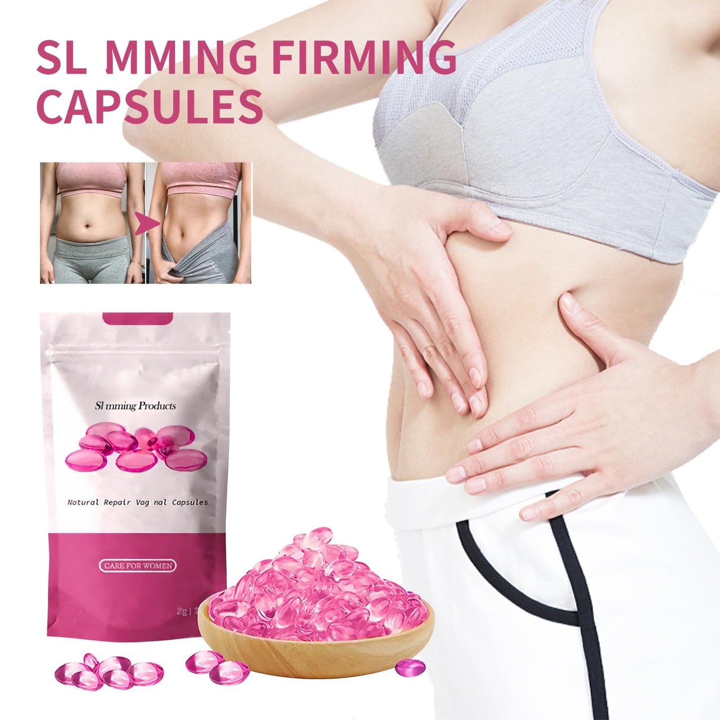 SingHao Natural Repair Vigi/nal Cap/Sule,Vagi/na Tightening Products,Instant Tightening Cap/sules,Firming and Care Vagi/na,Strength Vagi/nal Moisturizer,Revert to Tight and Tender State and Removes Odor