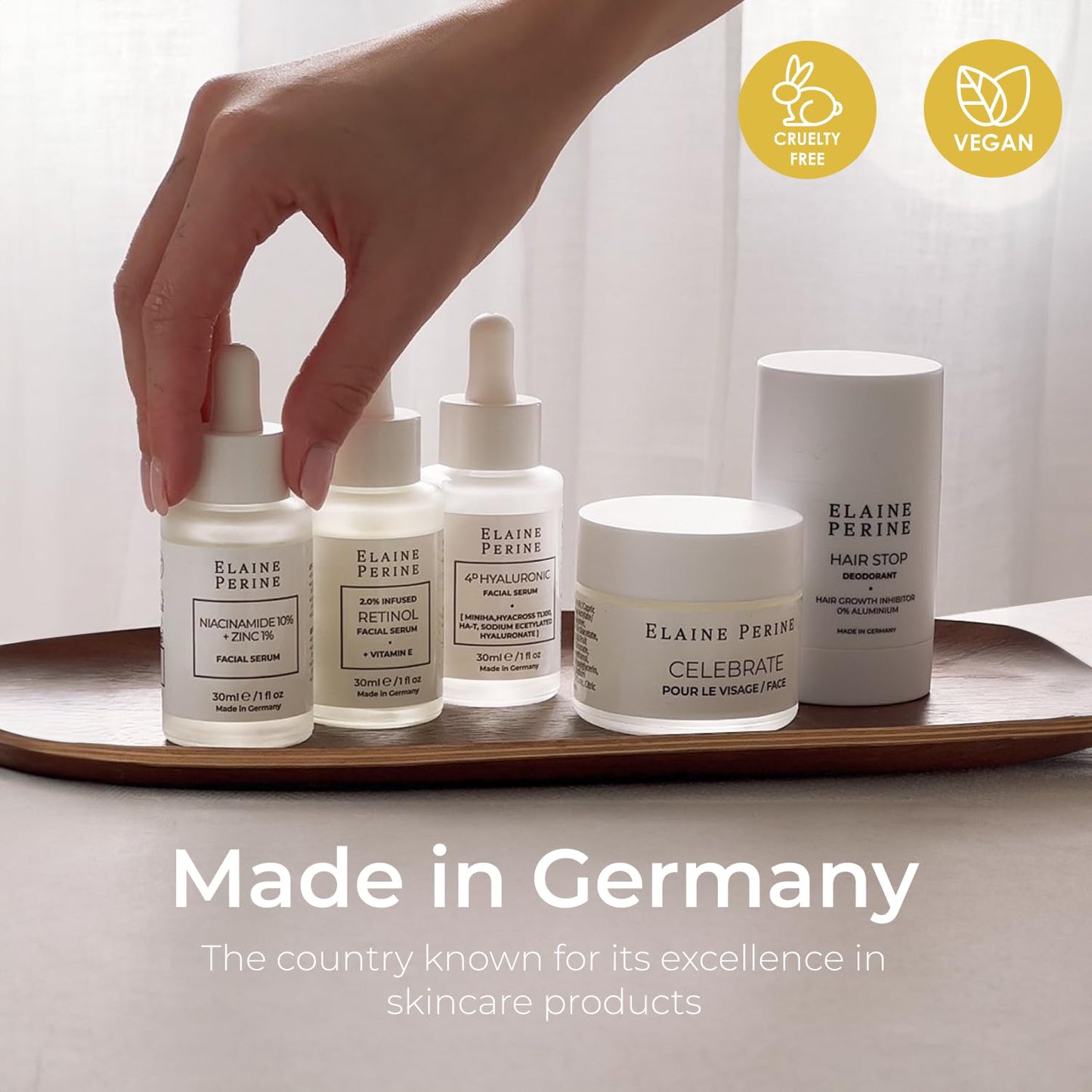 ELAINE PERINE PARIS NIACINAMIDE 10% + ZINC 1% SERUM for large pores and blemished skin 30ml - by Elaine Perine Made in Germany