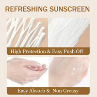 MrCuvaryas SPF 50 Face Moisturiser, Sun Cream SPF 50, Sunscreen SPF 50 With Water & Sweat Resist, Suncream Factor 50 For Face, Face Sun Cream SPF 50 For UVA & UVB Protection, Non Greasy, Lightweight