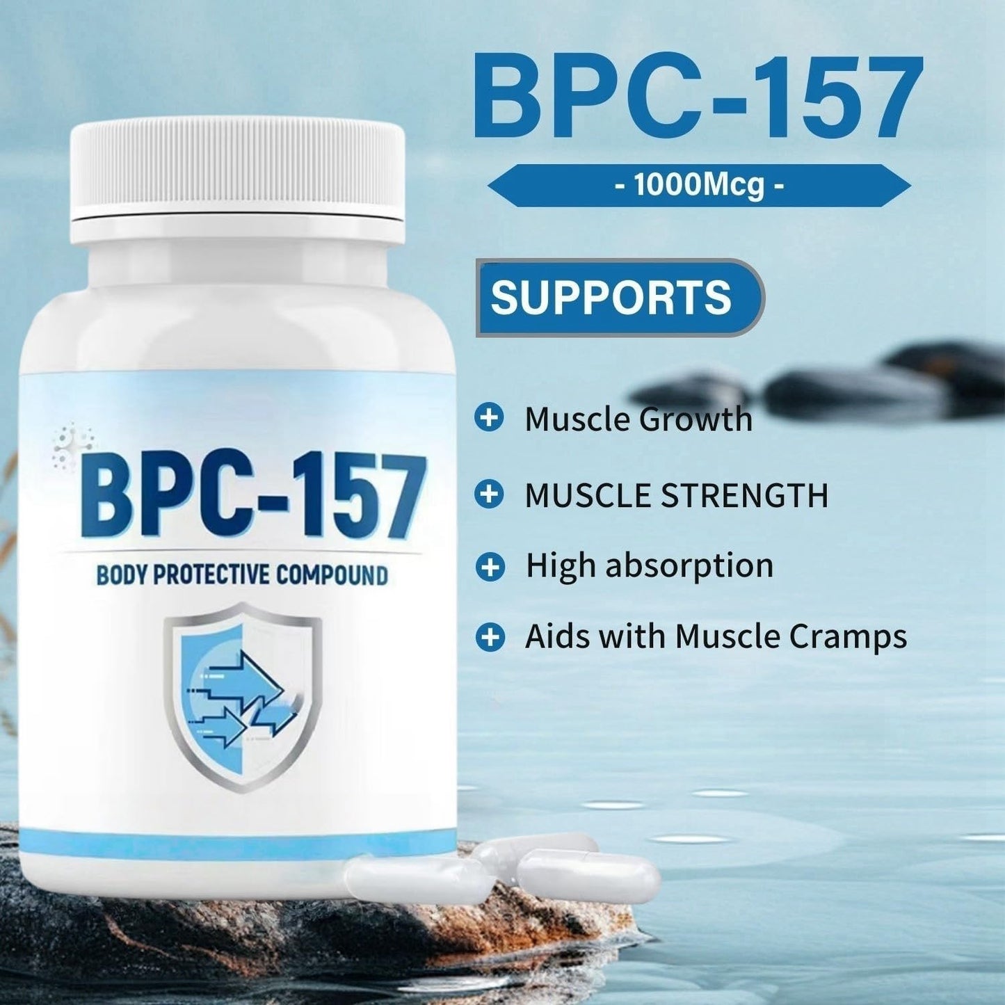 Siyinzu 60Pcs*2 Bpc 157 Pe/Ptide Cap/sules Pro,1000mcg