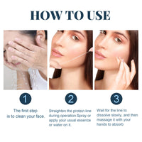 Protein Lifting Line, Pack of 60 Lifting Soluble Protein Silk Thread Collagen Silk Threads Protein Silk Thread Soluble Hydrolyzed Collagen Protein Line Lifting Thread Lifting for Skin Tightening