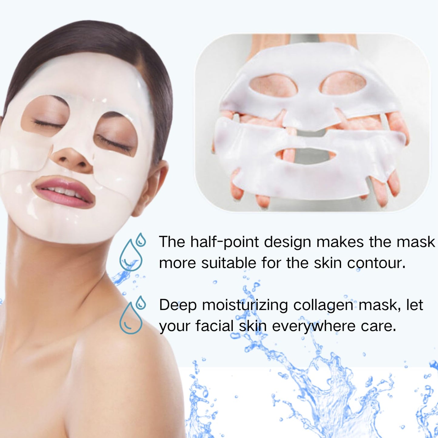ISBEAUSOLS 10pcs Collagen Face Mask Set - Bio Collage Face Masks Beauty - Bio_dance Collagen Mask Overnight - Anti Aging Hydrating Face Mask Sheet Mask Set - Nourish Deep Real Collagen Mask