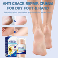 TBeautfave 3PCS Hand & Heel Cream for Very Dry Hands & Foot - Anti Crack Avocado Repair Stick - Urea Foot Cream- Cracked Heel Repair Cream, Hard Skin Remover, Dry Hand & Foot Moisturiser for Women & Men