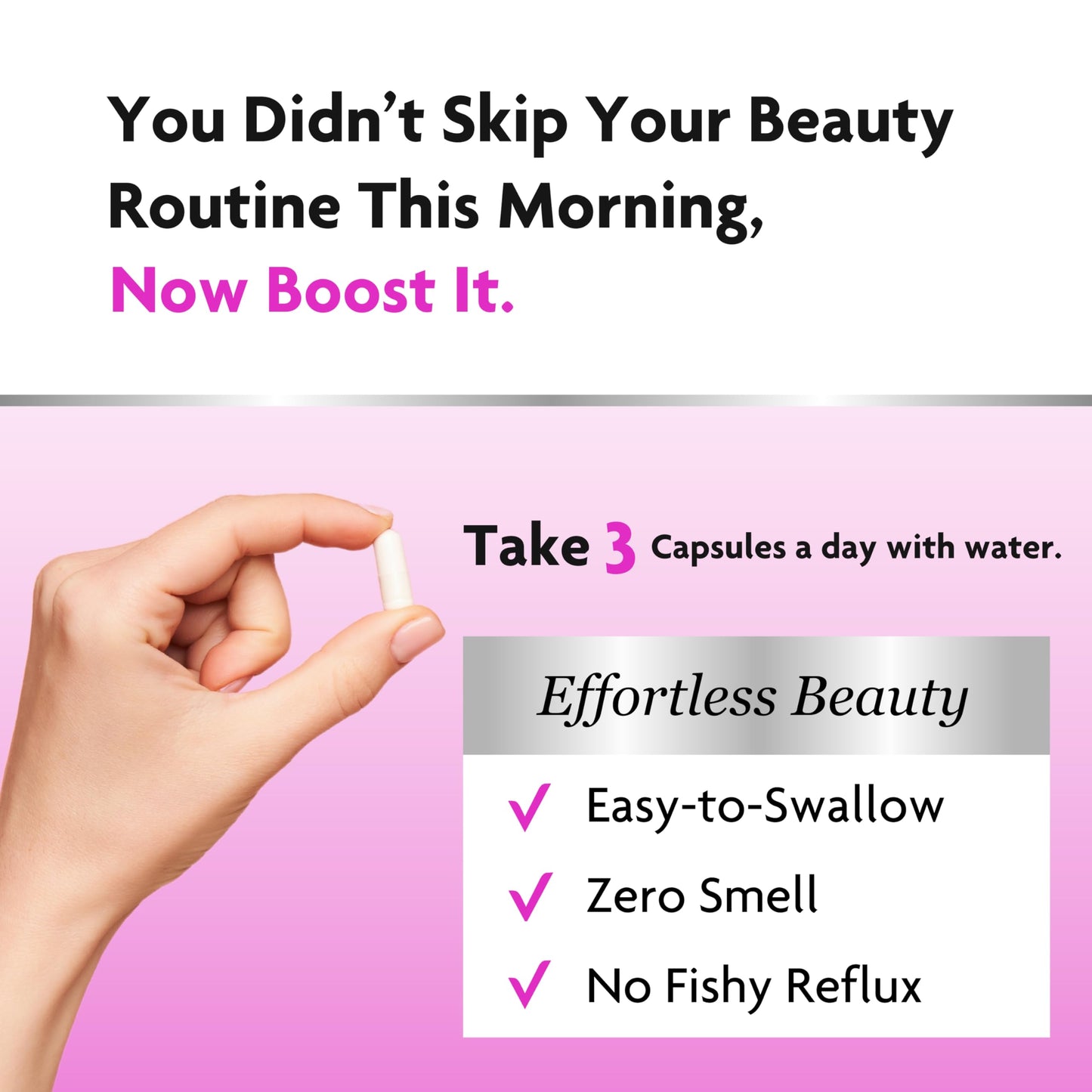 Premium Collagen Supplements for Women - High Strength Marine Collagen with Hyaluronic Acid, Biotin, Vitamin C & E - Supports Radiant Skin, Hair & Nails - UK Made - 90 Capsules