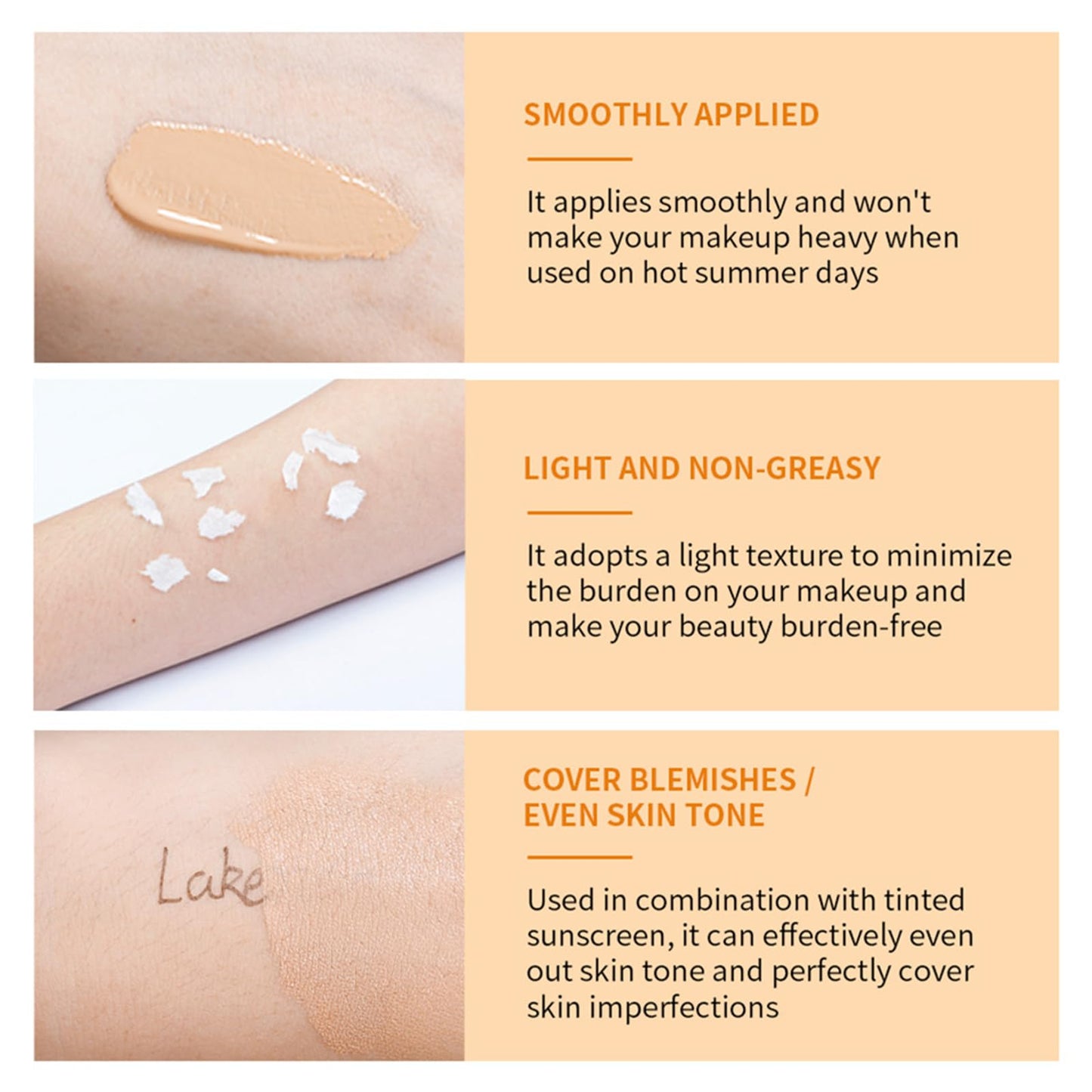 CTUBLIAUNX Tinted Sunscreen SPF 40, Vitamin C Tinted Moisturiser with SPF Anti-Ageing & No White Residue, Tinted Sunblock, Sun Cream Universal Shade for All Skin Tones