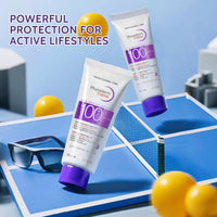 BloomBelle Sun Cream SPF 100 PA+++, Sports Sunscreen SPF 100, Ultra Light UV Protection Face Sunscreen, Very High Protection Suncream Factor 100, Very Water + Sweat Resistant, Refreshing, Non-Greasy & Non-Sticky