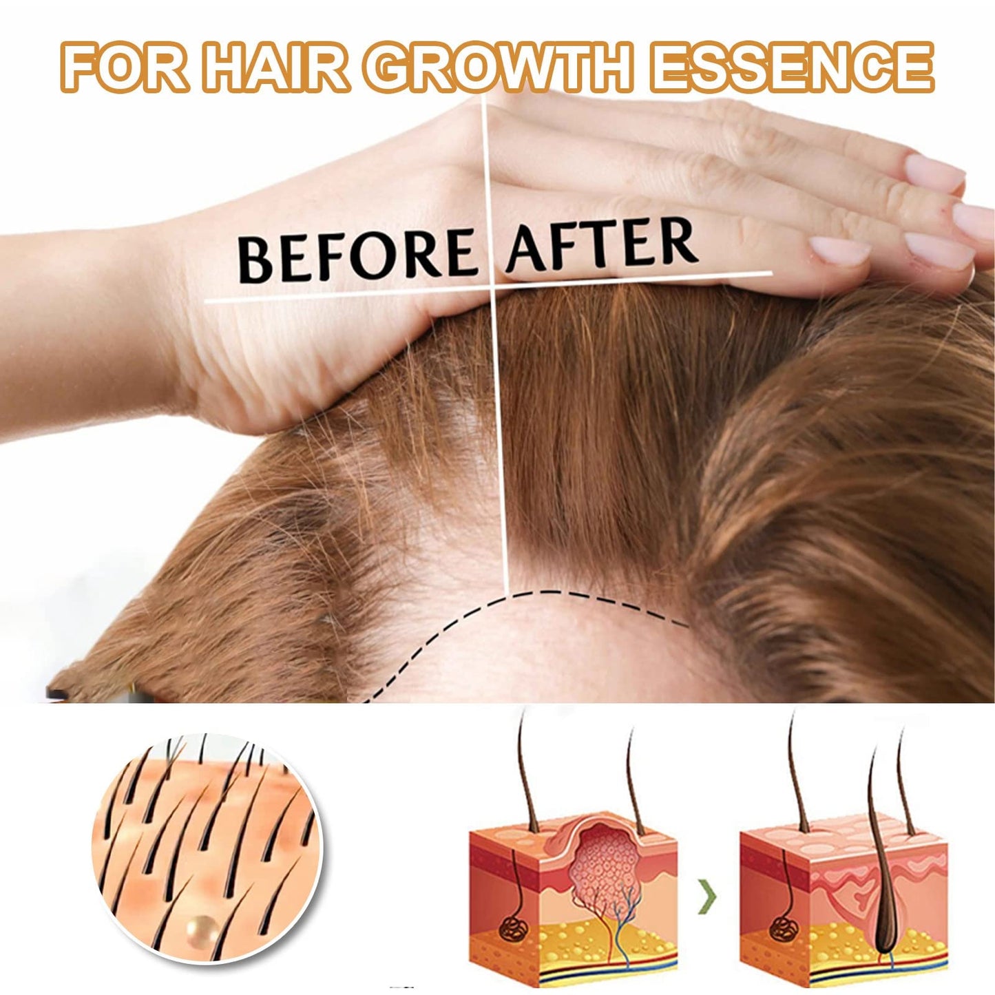 HIVETZ 2pcs Rice Water for Hair Growth,Rice Water Serum for Hair Growth,Hair Growth Oil for Thinning Hair and Hair Loss,Rice Water Hair Serum for Dry Damaged Hair,Hair Fall Treatment for Women,Hair Growth