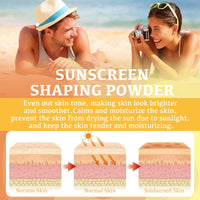 COWANIEE Powder Scalp Sunscreen, Mineral SPF 50 Powder Sunscreen, Lasting Oil Control Matte Lightweight Breathable