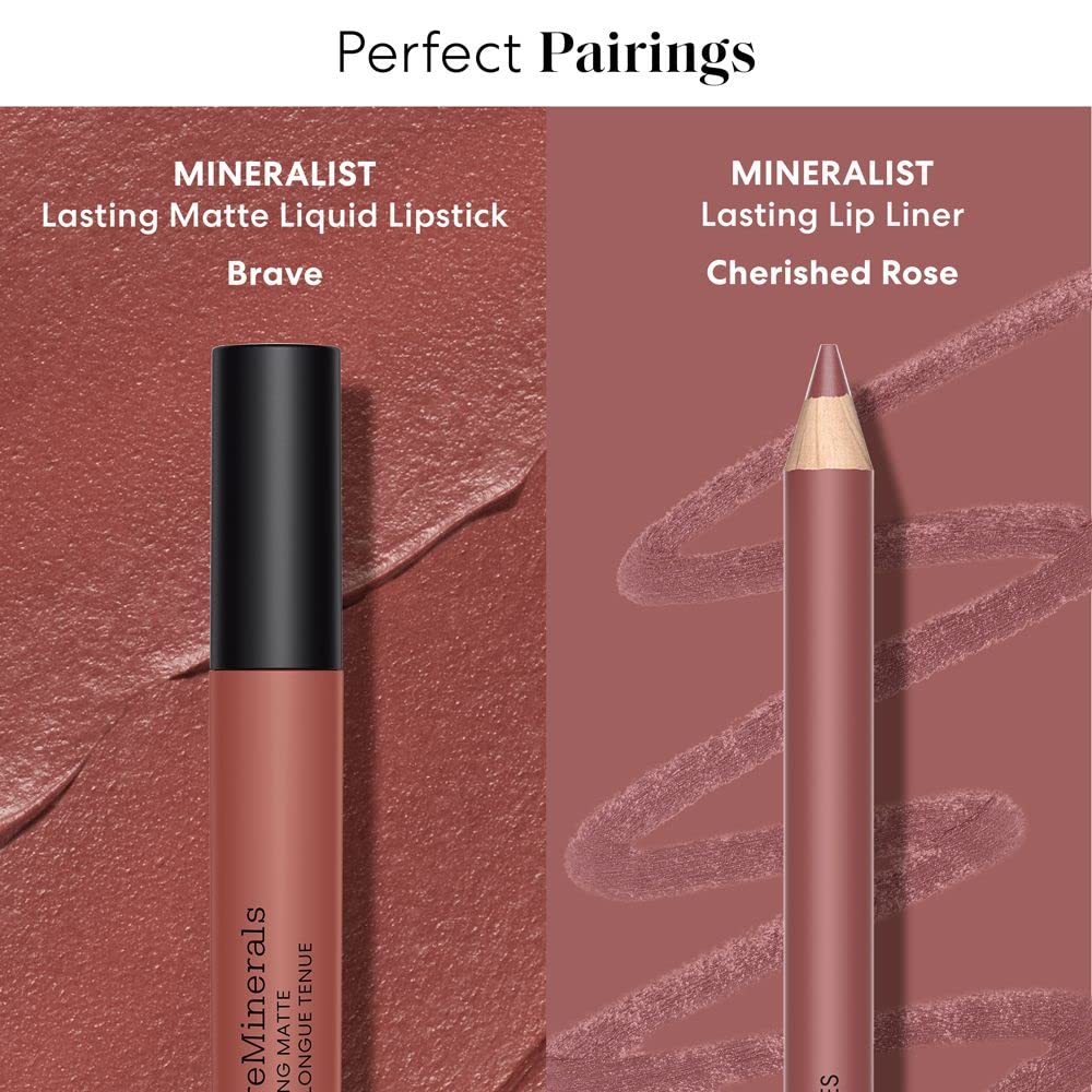 bareMinerals MINERALIST Lasting Lip Liner - Creamy Pigmented Lip Pencil Liner, Natural Ingredients, All-Day Wear, Vegan