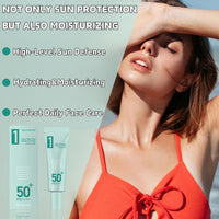 ISBEAUSOLS Sunscreen SPF 50 Face, Clear Filter Sun Essence Cream, Anti UVA&UVB Ray Sun Screen, Hydrating&Moisturizing Suncream, Mild Sun Face Cream for Women&Men, Sun Protect for All Skin
