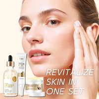 TBeautfave Skin Care for Teenage Girls, 3PCS Snail Skin Care Sets & Kits, Gold Pamper Sets for Women Gifts, Includes - Face Serum, Eye Cream, Face Cream