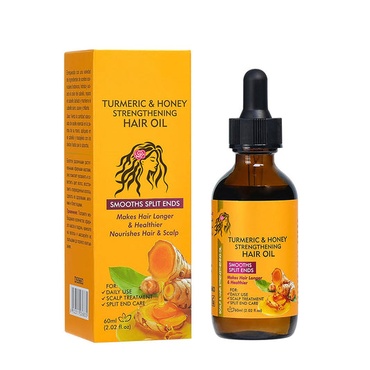 OKAQEE Turmeric & Honey Hair Oil for All Hair Types
