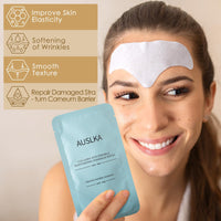 AUSLKA 24PCS Forehead Wrinkle Patches - Forehead Wrinkles treatment - Anti Wrinkle Patches,Facial Patches - Face Tape for Wrinkles - Smoothing, Moisturizing forehead & between eyes