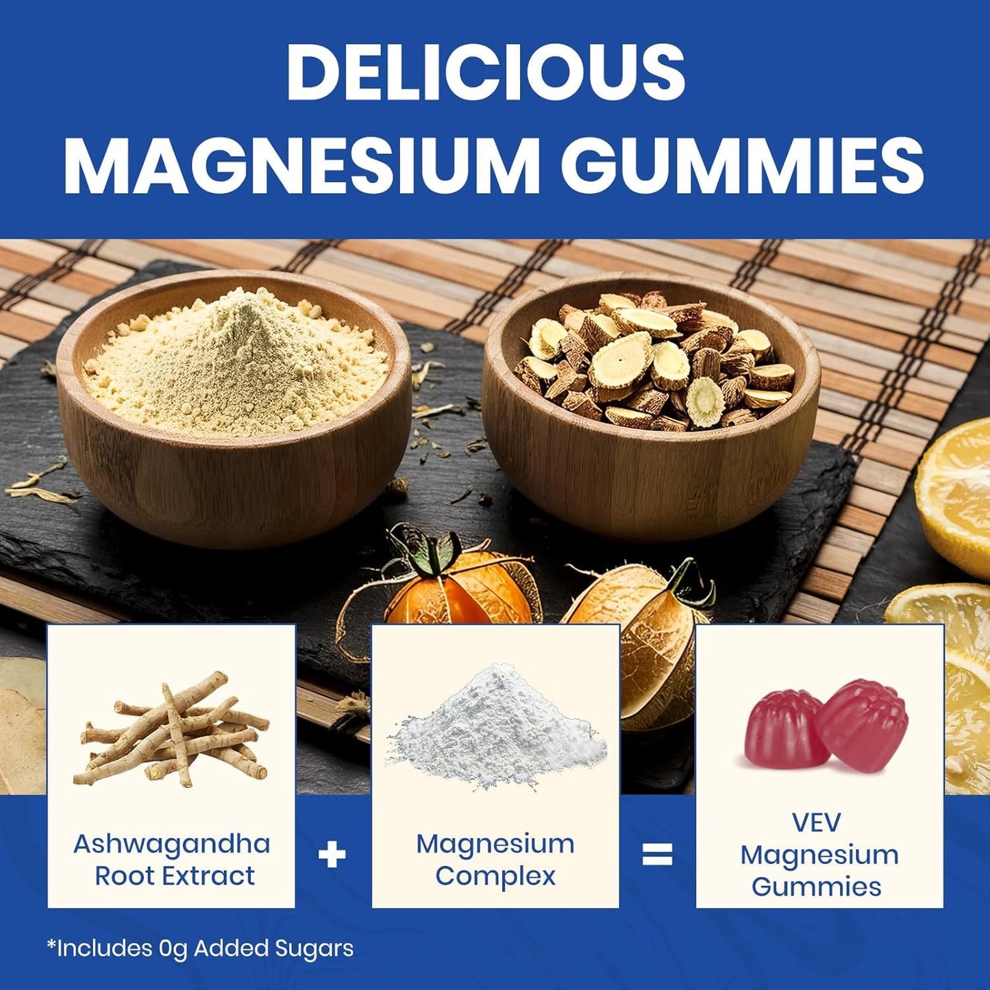 Fengsheng Home Sleep Gummies with 350mg Magnesium Glycinate & Citrate for Adults - High Strength Natural Alternative - L-Theanine, Vitamin D & Zinc - Sleep Gummies - Sugar Free & Vegan - Anxiety & Sleep Support