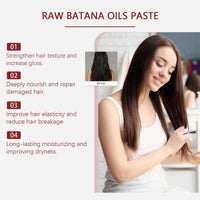 Fankayi Bata-na Hair Mask, Bata-na and Rosemary Oil Promote Hair Growth,Moisturize and Achieve A Natural Shine,Repair Damage and Restore Health and Vitality,Prevent Hair Loss,for All Hair Types,Hair Gain Mask
