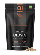 Organic Clove Capsules 500mg - High Strength Clove Supplement - 90 Vegan Capsules (3 Months Supply) - Resealable and Recyclable Pouch by Alpha01