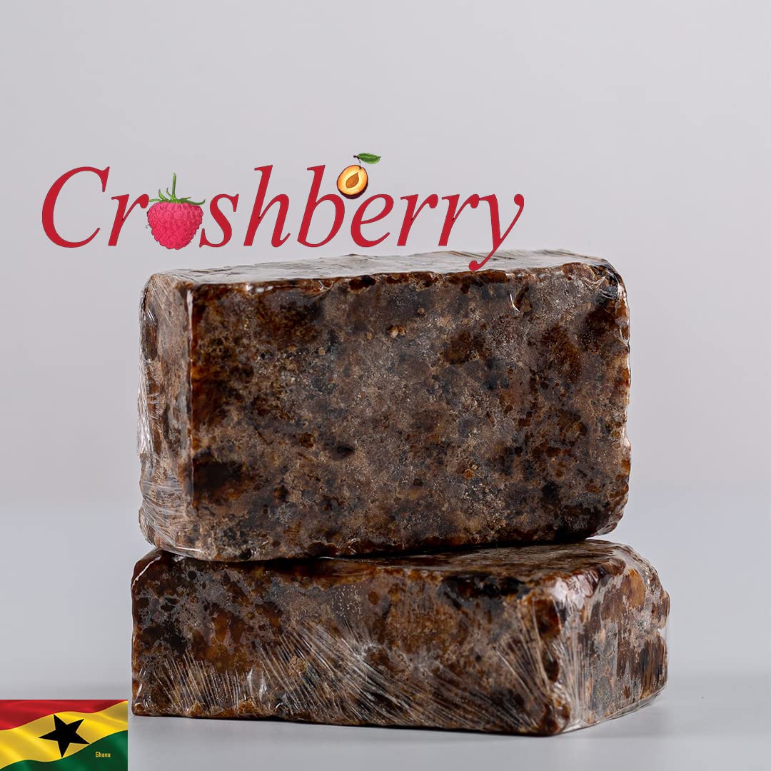Generic Original Raw African Black Soap (2 Pack) - Authentic Acne Psoriasis Eczema Organic
