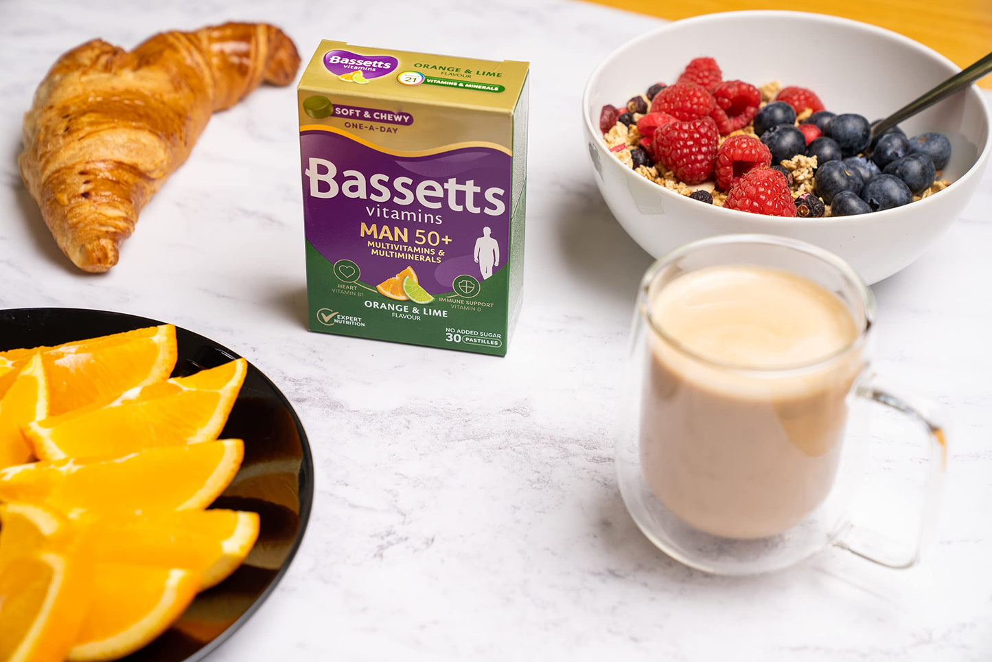 Bassetts Vitamins Bassett's Vitamins Man 50+ Multivitamins & Multiminerals Orange & Lime 30's