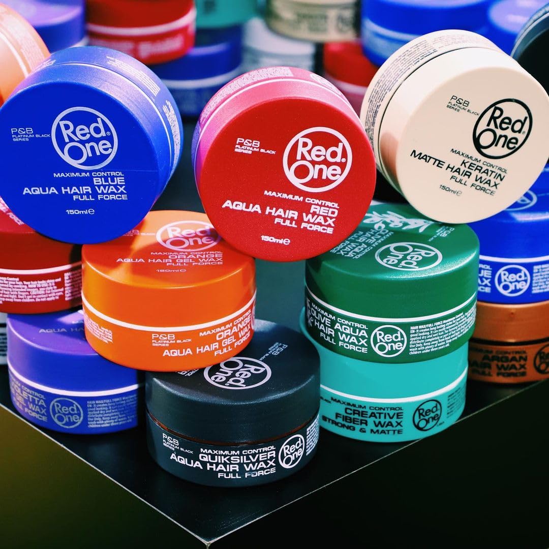 Redone Hair Styling Aqua Hair Wax Cobra 150ml | Full Force | Strong Hold | Lemon & Mandarine Scent | Women & Men Hair Wax | Texturizing | 150ml