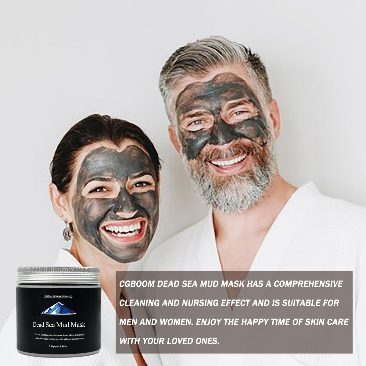 HOKIAMCN Dead Sea Mud Mask Clay Mask with Aloe Vera Spa Quality Natural Facial Mask Deep Pore Reducer for Face and Body Acne Blackheads Blemish Oily Skin Wrinkles Vegan Cruelty-Free Cosmetic Mineral-Rich