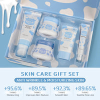 MIZEEYE Milk Skin Care Sets & Kits For Teen Girls, Skin Care Gift Set For Women, Shrink Pores & Moisturizing, Face Skincare Kit With Hyaluronic Acid, Alpha Arbutin For Fine Lines, Acne.
