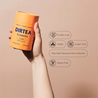 DIRTEA 60 Chaga Mushroom Gummies | 3,000mg / Serving | Vegan, Natural & Sugar Free | Vitamin C & Zinc | Immunity & Energy Supplement | 60 Gummies (30 Servings) - Lemon Flavour
