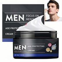Men's Skin Tightening Cream For Face - for Facial Aging, Fine Lines And Wrinkles, Mens Moisturiser Face Cream Mens Skincare Smoother, For Men's Daily Routine, Youthful Look, Hydrated, Non-Greasy 50ml