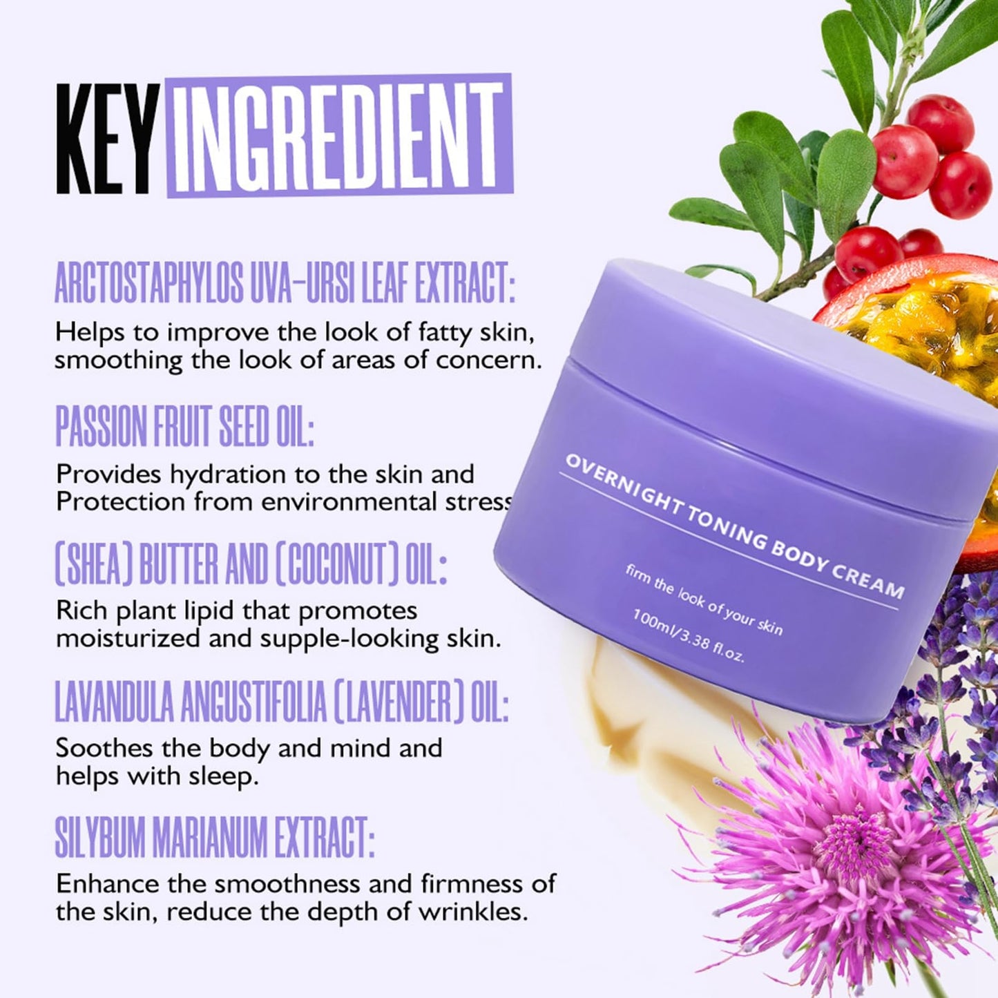 Overnight Toning Whip, Body Firming Whip That Works While You Sleep, Overnight Toning Body Firming Cream, Deep Sleep Body Whip, Helps Target The Appearance Of Loose Skin On The Body