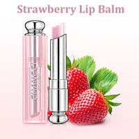 MEITREND Lip Balm,Lip Oil Lip Balms,Moisturising Lip Care With Natural Oils For 24h Moisture Care,Natural Lip Protection,Lip Repair,Gifts For Teenage Girls (Strawberry Colourless)