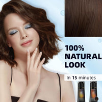 SingHao Polar Hair Dye Shampoo,Hair Care Dye Shampoo,Permanent Hair Dy/e,Colour Shamp/oo to Cover Grey Ha/ir,Natural Ha/ir Dy/e Sha/mpoo,Sh/ampoo for Color Treated H/air,Anti Grey Sha/mpoo#Dark Brown &Black
