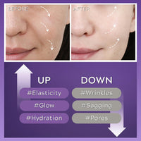 TBeautfave Anti Aging Face Mask, Hydrating Sheet Mask Korean, Lifting-sil Full Face Masks, Improves Jowls, Wrinkles, Neck Lines, Skin Firmness, Pack of 5