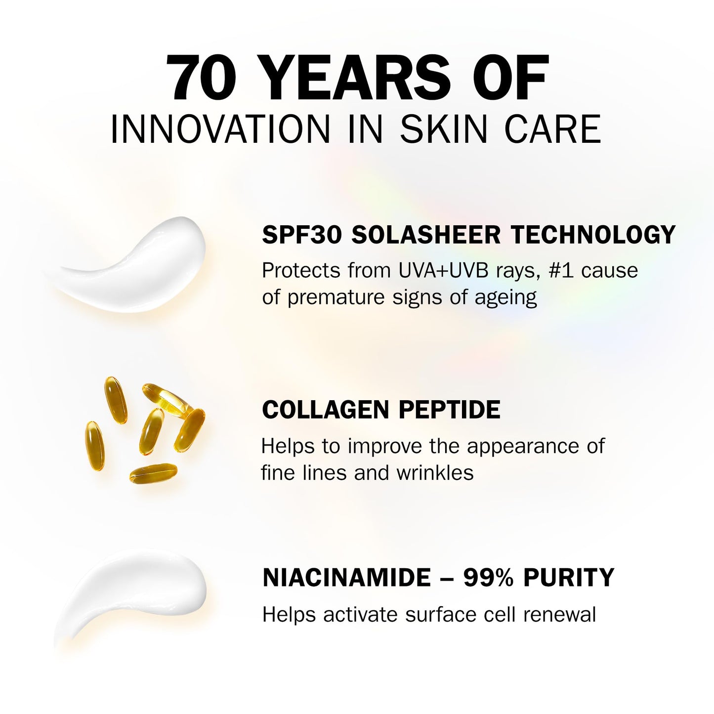 Olay Collagen Peptide Face Moisturiser Day Cream SPF 30, Skincare with Niacinamide 99% Purity and Antioxidant Vitamin E Advanced Anti Aging Skin Care: Strengthens, Restores, Hydrates, 50ml
