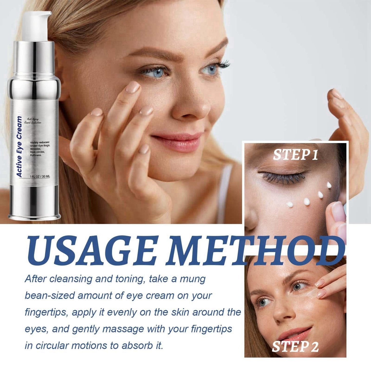 Seagrill Anti Wrinkle Serum,Collagen Boost Anti-Aging Cream,Eye Cream for Dark Circles and Puffy Eyes,Anti Wrinkle Essence,Collagen Firming Serum,Eye Bags Remover,under Eye Cream,Firming Eye Cream