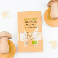 vegishake Organic Maitake Mushroom Extract Capsules Fruiting Body Polysaccharid (90 Capsules)