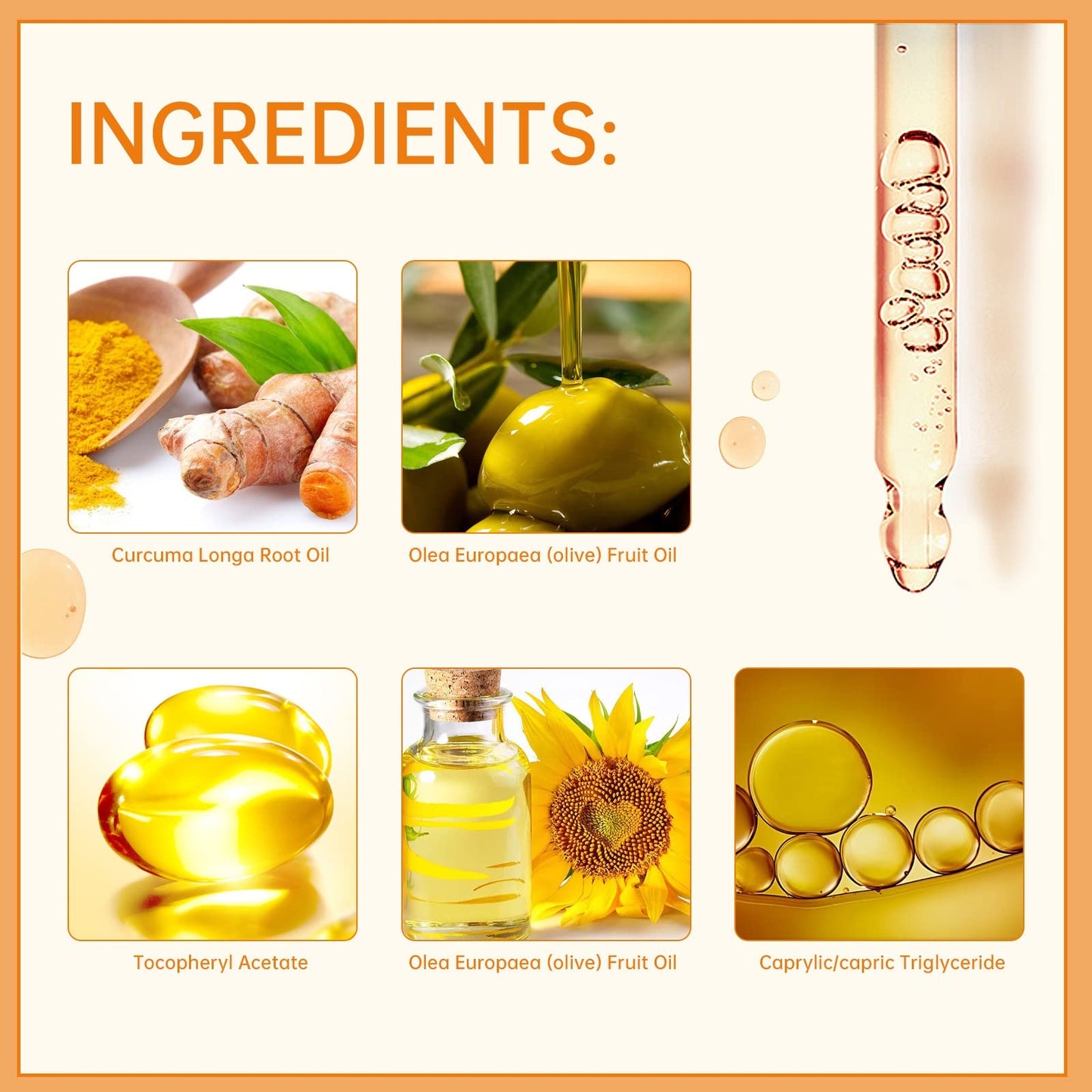 Turmeric Dark Spot Corrector Serum Oil, Turmeric Serum for Dark Spots Remover,Brightening Skincare for Hyperpigmentation, Acne Scars & Age Spots