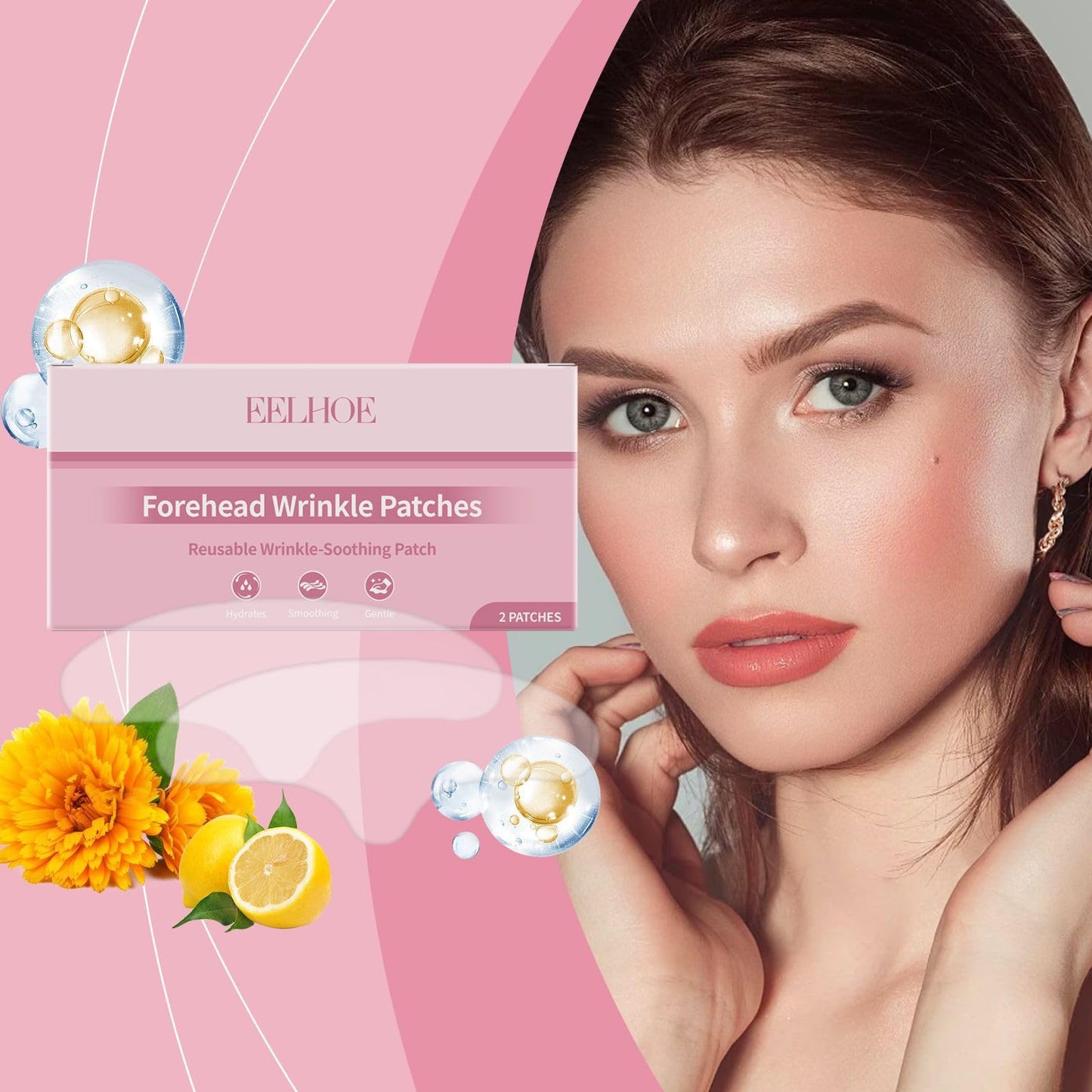MEITREND Reusable Forehead Wrinkle Patches,Anti Wrinkles Patches for Women,Smooth Fine Lines & Anti Aging,Forehead Wrinkle Patches