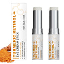 TBeautfave 2PCS Lumibalm for Under Eye Bags & Puffiness - Turmeric Retinol Eye Cream Stick - Hydrating Eye Balm Stick Reduces Fine Lines, Dark Circles, Anti-Aging Eye Brightener