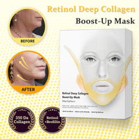 ThamGlow Retinol Deep Collagen Boost-Up Mask, Forehead Wrinkle Patches & V Edge Patches Face Lift, V Line Face Lifting Chin Mask, Neck Tape For Saggy Neck - Hydrate, Firm & Smooth Skin, Anti-Ageing Formula