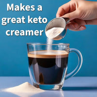 Keto Collagen by Groovy Keto | Bovine Collagen Peptides Powder + MCT C8 Powder | Hydrolysed Collagen & MCT C8 Oil | Sugar Free | Keto Friendly | Collagen Supplements | Unflavoured
